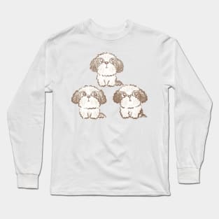 Three Shih Tzu Long Sleeve T-Shirt